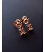 Elegant CZ Stud in Rose Gold