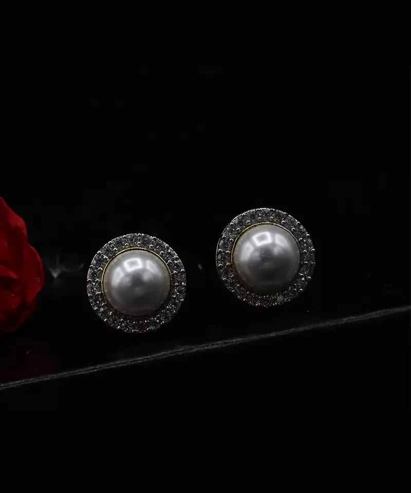 Silver Alloy Earrings