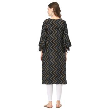 Black printed rayon kurtas-and-kurtis 2