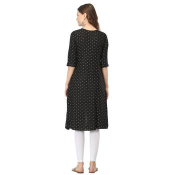 Black printed rayon kurtas-and-kurtis 2