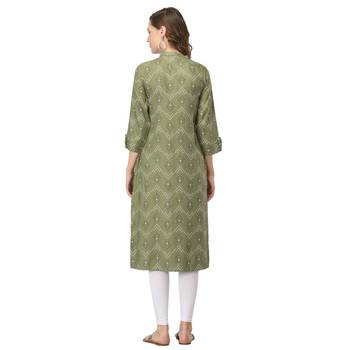 Green printed rayon kurtas-and-kurtis 2