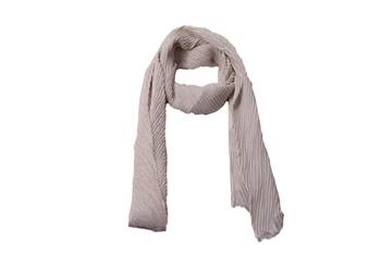 Crinkled Cotton Mesh Sparkling Women's Stole  White 1