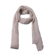 Crinkled Cotton Mesh Sparkling Women's Stole  White