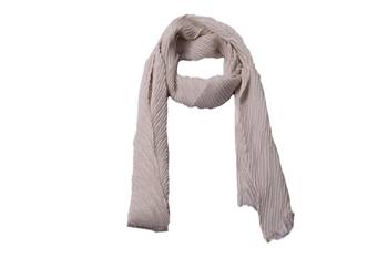 Crinkled Cotton Mesh Sparkling Women's Stole  White 1