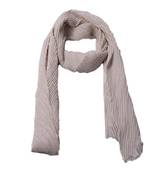 Crinkled Cotton Mesh Sparkling Women's Stole  White