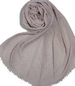 Crinkled Cotton Mesh Sparkling Women's Stole  Purple