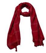 Most Sold Plain Grid Stole  Maron