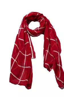 Best Seller  Designer Grid Hijab   100 % Pure Cotton Hijab  Maroon