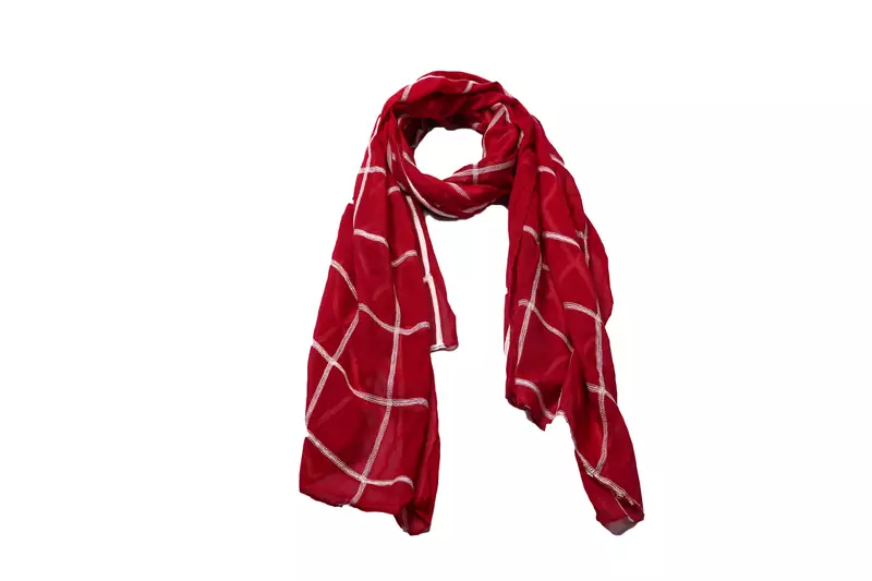 Best Seller  Designer Grid Hijab   100 % Pure Cotton Hijab  Maroon