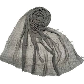 Premium Plain Cotton Hijab  Dark Grey 1