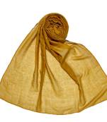 Cotton Dew Dew Drop Diamond Studed All Over Stole  Yellow