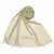 Hand Work White Threaded Grid Hijab  Cream