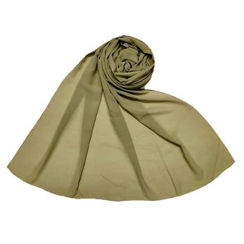 Best Seller  Premium Chiffon Plain Stole  Green 1