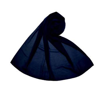 Best Seller  Premium Chiffon Plain Stole  Blue 1
