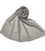 Best Seller  Premium Chiffon Plain Stole  Grey