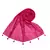 Designer Hand Work White Threaded Square Grid Hijab  Pink