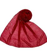 RESTOCKED  BEST SELLER BACK IN STOCK  Premium Cotton Rain Drop Hijab  Maroon