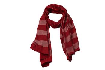 Premium Rich Cotton   Double Sided Striped Liner Hijab With Exclusive Fringe's  Maroon 1