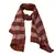 Premium Rich Cotton   Double Sided Striped Liner Hijab With Exclusive Fringe's  Brown