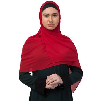 Premium Rich Chiffon   Best For All Season's  Hijabs That Don't Slip  Premium Plain Chiffon Hijab  Maroon 1