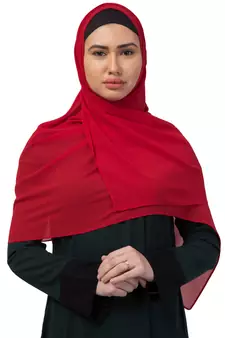 Premium Rich Chiffon   Best For All Season's  Hijabs That Don't Slip  Premium Plain Chiffon Hijab  Maroon