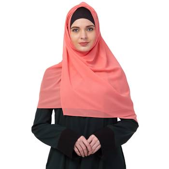 Premium Rich Chiffon   Best For All Season's  Hijabs That Don't Slip  Premium Plain Chiffon Hijab  Orange 1