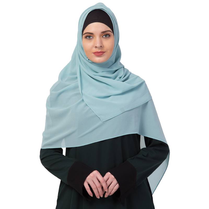 Premium Rich Chiffon   Best For All Season's  Hijabs That Don't Slip  Premium Plain Chiffon Hijab  Green