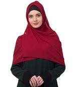 Premium Rich Chiffon   Best For All Season's  Hijabs That Don't Slip  Premium Plain Chiffon Hijab  Maroon