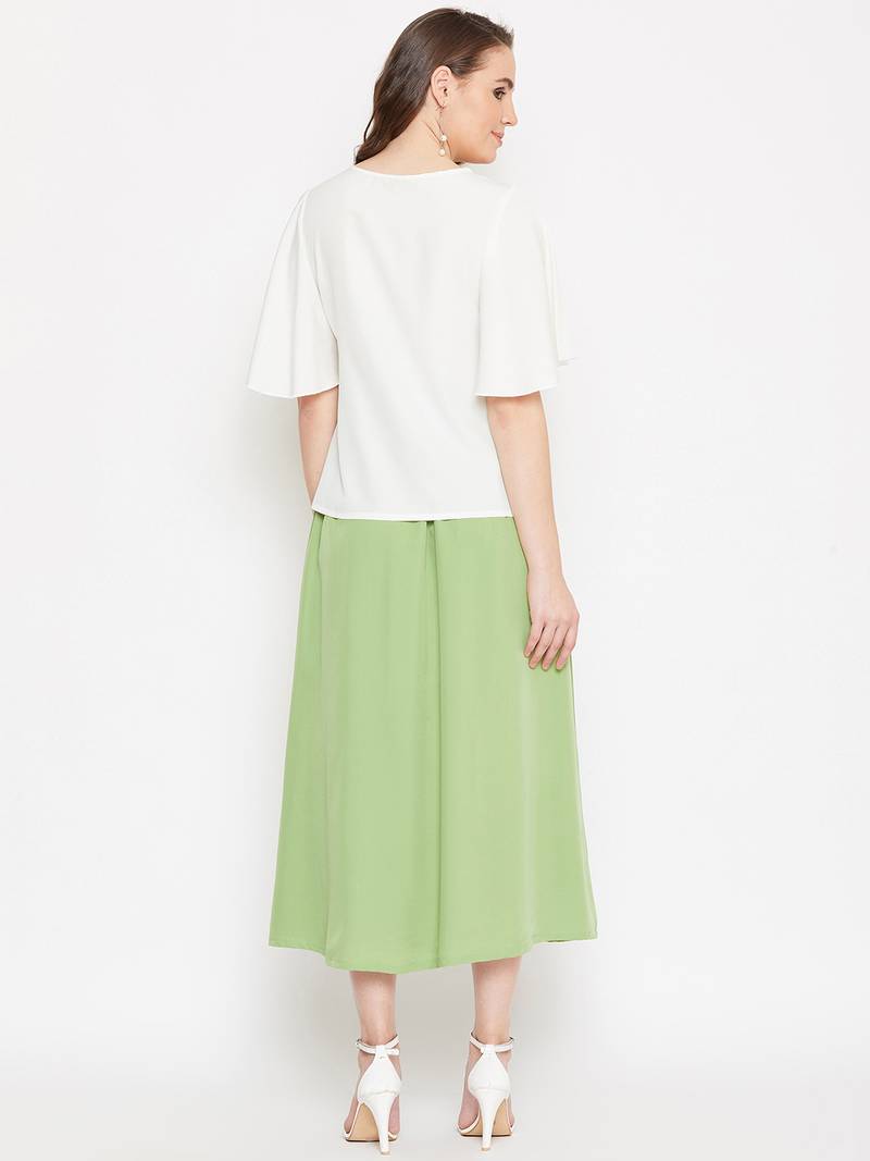 Women Top and Skirt Set