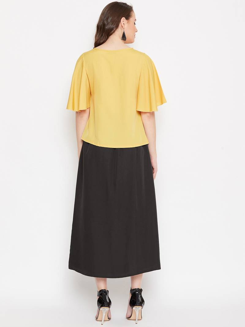 Women Top and Skirt Set