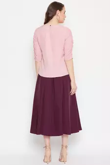 Women Top and Skirt Set
