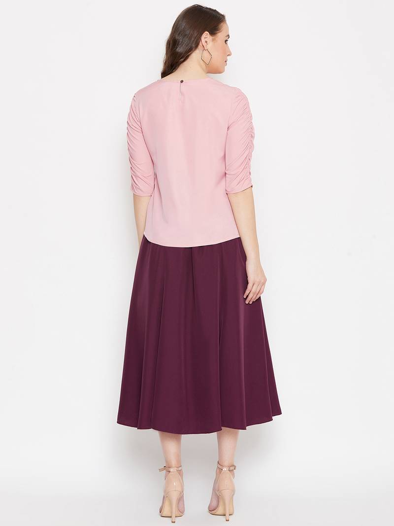 Women Top and Skirt Set