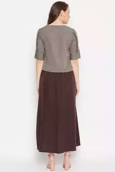 Women Top and Skirt Set