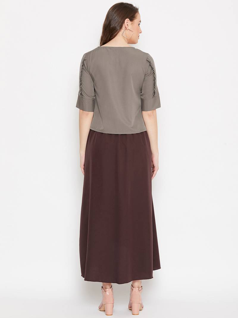 Women Top and Skirt Set