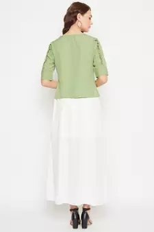 Women Top and Skirt Set
