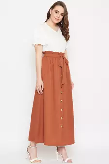Women Top and Skirt Set