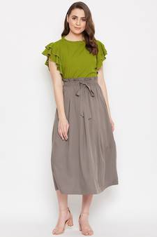Women Top and Skirt Set