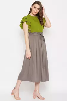 Women Top and Skirt Set