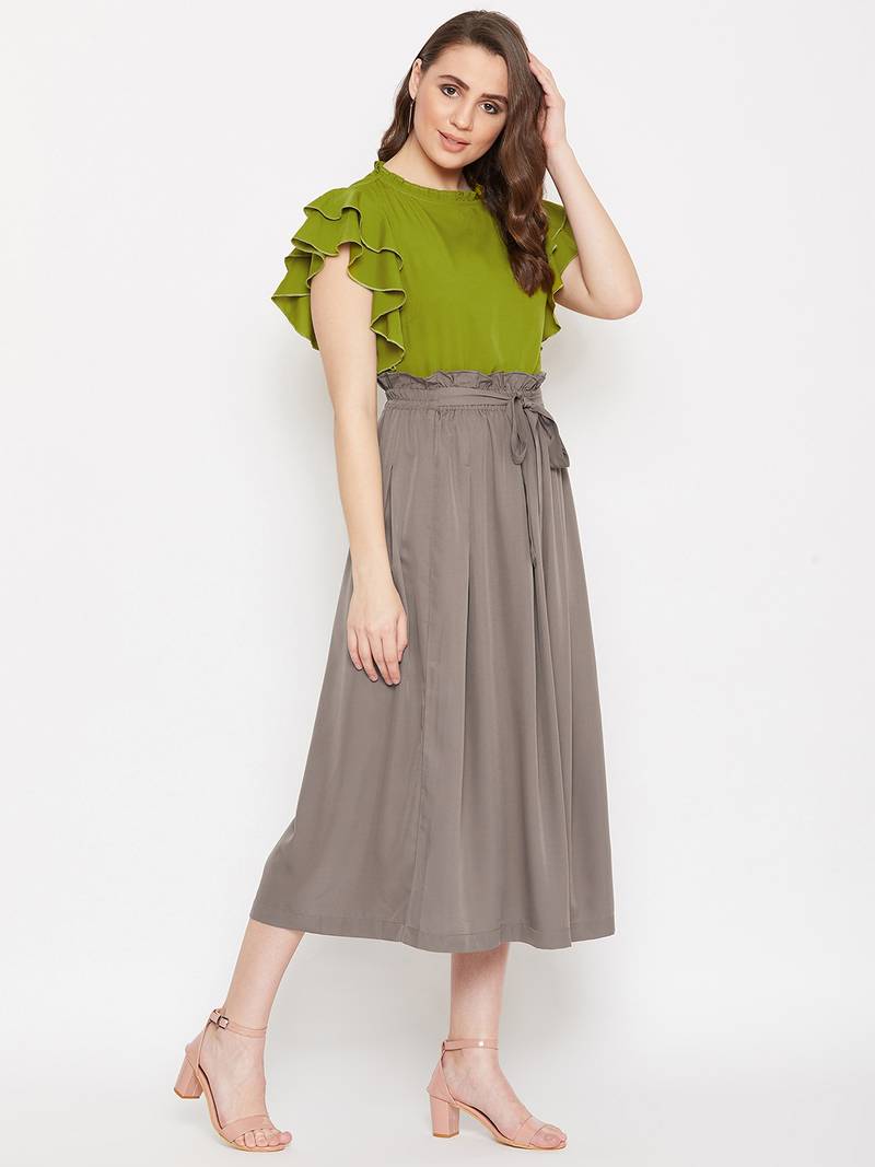 Women Top and Skirt Set