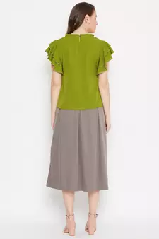 Women Top and Skirt Set