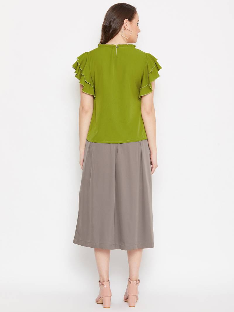 Women Top and Skirt Set