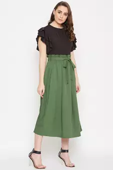 Women Top and Skirt Set