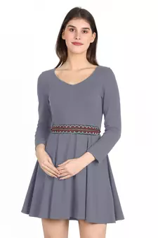Anekaant Women's Canvas Embellished Black/Multi Belt