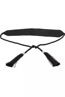 Anekaant Women's Canvas Embellished Black/Multi Belt