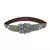 Anekaant Women's Leatherette Embellished Stretchable Green/Brown/Blue Belt
