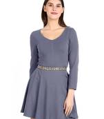 Anekaant Womens's Velvet Embellished Stretchable Muticolor Belt