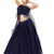 Kids Blue Net With Satin Lehenga Choli 