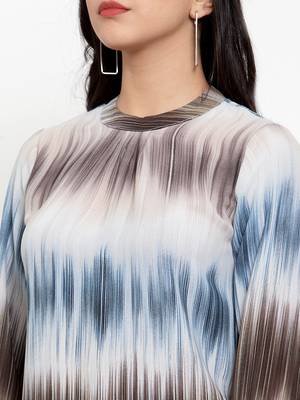 White printed crepe party-tops 5