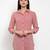 Pink plain crepe party-tops