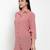 Pink plain crepe party-tops